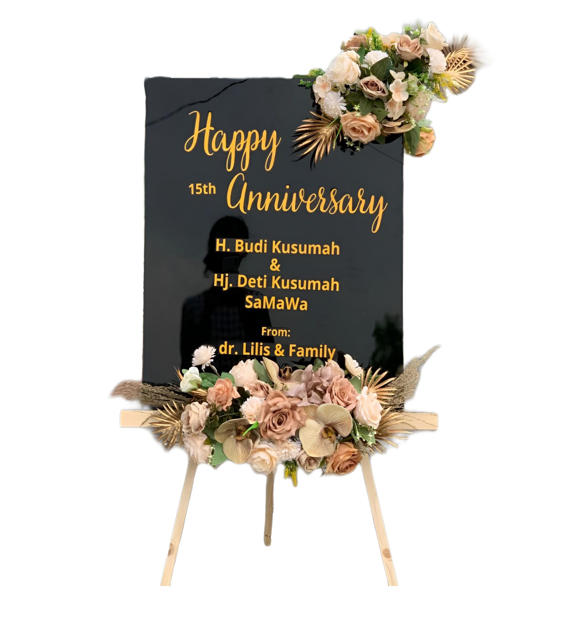 Papan Bunga Akrilik Kwadungan