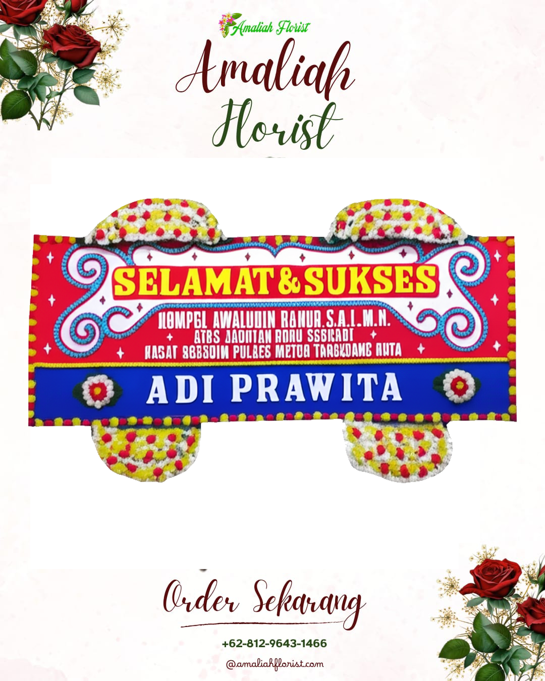Papan Bunga Ucapan Selamat Kwadungan